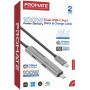 Кабель Promate USB Type-C - USB Type-C (M/M), 5A, 100W, 1.5 м, Black (portlink-c3.black)