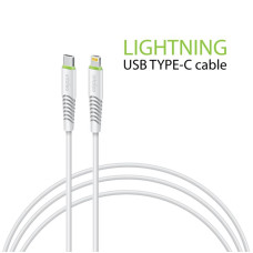 Кабель Intaleo CBFLEXTL1 USB-C-Lightning 1.2м White (1283126504099)