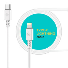 Кабель Piko CB-TT11 USB-C-Lightning 1.2м White (1283126504037)