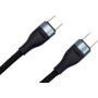 Кабель Dengos USB Type-C - USB Type-C, 0.25 м (M/M), Black (NTK-TC-TC-SHRT-BLACK)
