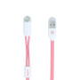 Кабель Remax RC-025t Gemini Lightning/microUSB, 1м Pink (6954851251286)