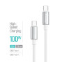 Кабель ColorWay USB Type-C - USB Type-C (M/M), zinc alloy braided, 5А, 2 м, White (CW-CBPDCC099-WT)