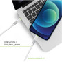 Кабель Intaleo CBFLEXTL0 USB-C-Lightning 0.2м White (1283126580024)