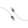 Кабель Promate USB Type-C - USB Type-C (M/M), 5 A, 100 W, 1.2 м, Lucidline-CC120 White