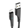 Кабель Essager Rousseau USB - Lightning (M/M), 1 м Black (EXCL-LS01)