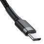 Кабель Baseus Cafule USB-C-USB-C, PD2.0 60W 2м Black/Grey (CATKLF-HG1)
