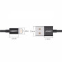 Кабель Ugreen US155 USB - Lightning, 2м, Black (80823)