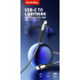 Кабель ColorWay USB-C-Lightning, PD Fast Charging, 3.0А, 2м, Grey (CW-CBPDCL036-GR)