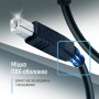 Кабель ColorWay USB - USB Type-B V 2.0 (M/M), 2 м, Black (CW-CBUB072-BK)
