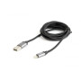 Кабель Cablexpert (CCB-mUSB2B-AMLM-6) USB 2.0 - Lightning, 1.8м, чорний