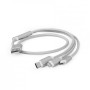 Кабель Cablexpert (CC-USB2-AM31-1M-S) USB BM - Lightning/MicroUSB/USB-C, 1м, сріблястий