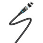 Кабель Borofone BU16 USB - Lightning, 1.2 м, магнітний, Black (BU16LB)