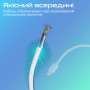 Кабель Promate USB Type-C - Lightning (M/M), 3 A, 27 W, 1.2 м, EcoLine-Ci120 White