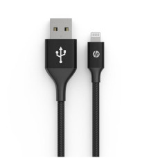 Кабель HP USB - Lightning, 2м, черный (DHC-MF100-2M)