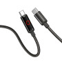 Кабель ColorWay USB Type-C - Lightning (M/M), Breathing Light, 3А, 1 м, Black (CW-CBPDCL103-BK)