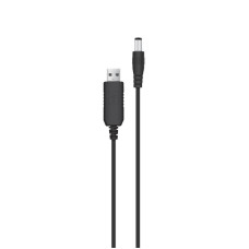 Кабель живлення ACCLAB USB to DC, 5,5х2,5 мм, 9V, 1A, 1 м Black (1283126565113)