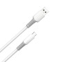 Кабель ColorWay USB - USB Type-C (M/M), liquid silicone, 3А, 1 м, White (CW-CBUC093-WT)
