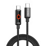 Кабель ColorWay USB Type-C - USB Type-C (M/M), Breathing Light, 3А, 1 м, Black (CW-CBPDCC103-BK)