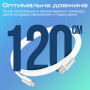 Кабель Promate USB Type-C - Lightning (M/M), 3 A, 27 W, 1.2 м, EcoLine-Ci120 White