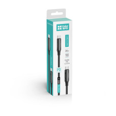 Кабель ColorWay USB Type-C + USB Type-C (M/M), 5.0 А, 1 м, Black (CW-CBPDCC069-BK)