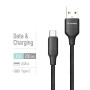 Кабель ColorWay USB - USB Type-C (M/M), TPE embossed, 3А, 2 м, Black (CW-CBUC102-BK)