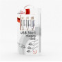 Кабель Cablexpert (CC-USB2-AM31-1M-S) USB BM - Lightning/MicroUSB/USB-C, 1м, сріблястий