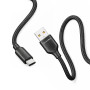Кабель ColorWay USB - USB Type-C (M/M), TPE embossed, 3А, 2 м, Black (CW-CBUC102-BK)