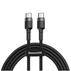Кабель Baseus Cafule USB-C-USB-C, PD2.0 60W 2м Black/Grey (CATKLF-HG1)