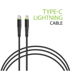 Кабель Intaleo CBFLEXTL1 USB-C-Lightning 1.2м Black (1283126542459)
