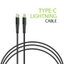 Кабель Intaleo CBFLEXTL1 USB-C-Lightning 1.2м Black (1283126542459)