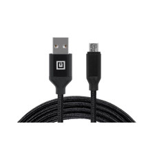 Кабель REAL-EL Premium Fabric USB-microUSB 2m, Black (EL123500048)