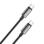 Кабель ColorWay USB Type-C - USB Type-C (M/M), zinc alloy braided, 5А, 2 м, Black (CW-CBPDCC099-BK)
