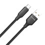 Кабель ColorWay USB - USB Type-C (M/M), TPE embossed, 3А, 2 м, Black (CW-CBUC102-BK)