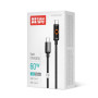 Кабель ColorWay USB Type-C - USB Type-C (M/M), Breathing Light, 3А, 1 м, Black (CW-CBPDCC103-BK)