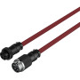 Кабель HyperX USB-A – USB-C, спіральний, 1.37 м Red/Black (6J677AA)