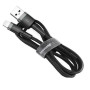Кабель Baseus Cafule USB-Lightning, 0.5м Grey-Black (CALKLF-AG1)