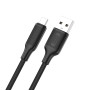 Кабель XO USB - USB Type-C (M/M), 3А, 60W, 1 м, Black (NB265-AC.black)