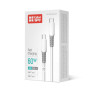 Кабель ColorWay USB Type-C - USB Type-C (M/M), liquid silicone, 3А, 1 м, White (CW-CBPDCC093-WT)