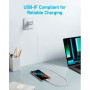 Кабель Anker 322 USB-A - USB-C, 1.8м, White (A81H6H21)