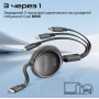 Кабель Promate USB Type-C - USB Type-C Lightning microUSB (M/M), 3A, 60W, 1.1 м, Black (triocord-r.black)
