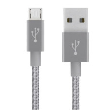 Кабель Belkin USB-A - MicroUSB Mixit Metallic 3 м Grey (F2CU021bt10-GRY)