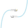Кабель ColorWay Lightning + USB Type-C (M/M), 3.0 А, 1 м, Blue (CW-CBPDCL061-BL)