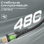 Кабель Promate USB Type-C - USB Type-C (M/M), 3 A, 60 W, 2 м, TransLine-CC200 Black