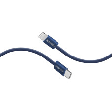 Кабель Promate USB Type-C - Lightning (M/M), 3 A, 27 W, 1.2 м, EcoLine-Ci120 Navy