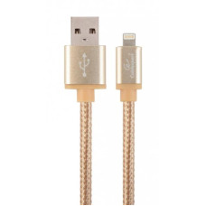 Кабель Cablexpert (CCB-mUSB2B-AMLM-6-G) USB 2.0 - Lightning, 1.8м, золотистий