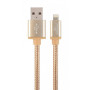 Кабель Cablexpert (CCB-mUSB2B-AMLM-6-G) USB 2.0 - Lightning, 1.8м, золотистий