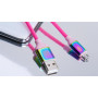 Кабель REAL-EL Premium Rainbow USB-microUSB 1m (EL123500052)