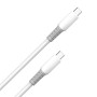 Кабель ColorWay USB Type-C - USB Type-C (M/M), liquid silicone, 3А, 1 м, White (CW-CBPDCC093-WT)