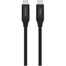 Кабель Belkin USB Type-C-USB Type-C, 40Gbps, 100W, 0.8м, Black (INZ001BT0.8MBK)