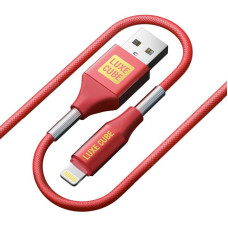 Кабель Luxe Cube Armored USB-Lightning, 1м, красный (8886668686099)